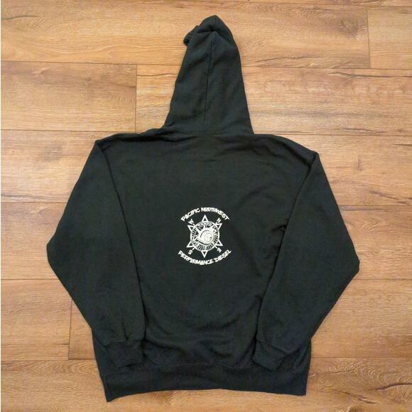 Big Badass Trucks Adult XL Hoodie Sweatshirt Cars Biker Punk Grunge Harley - Picture 6 of 7